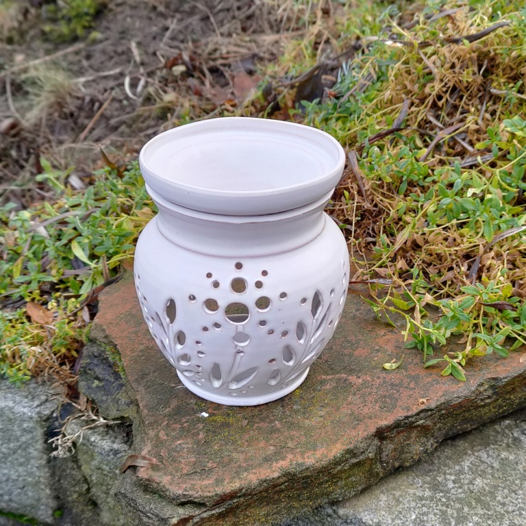 Fotka Aromalampa smetanová květ