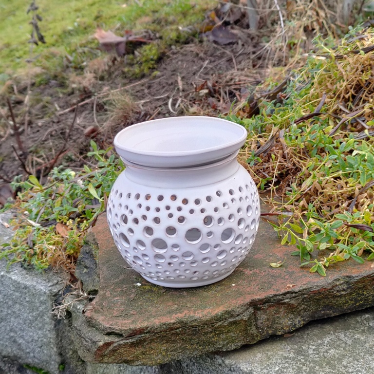 Fotka Aromalampa kulatá smetanová