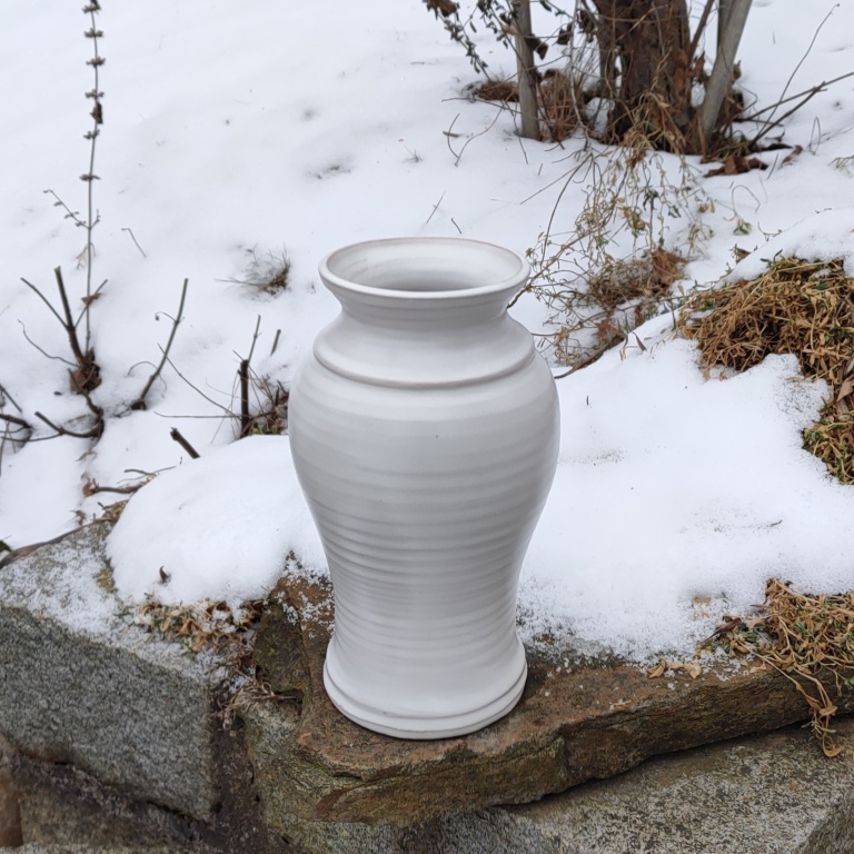 Fotka váza smetanová klasická