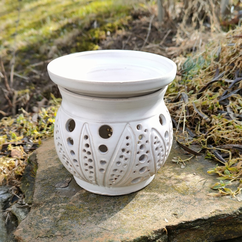 Fotka Aromalampa smetanová  listy