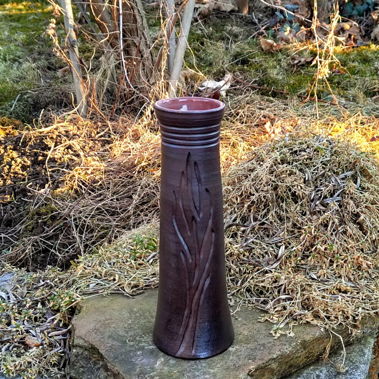 Fotka Váza tmavá rovná